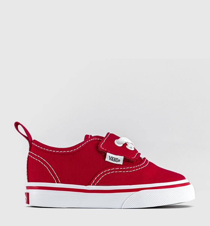 Vans Authentic Elastic V Toddler Trainers Red