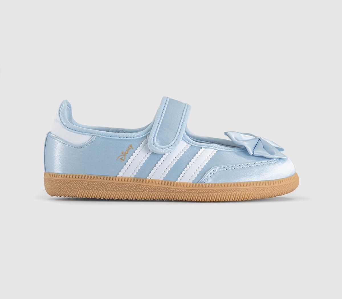 Adidas Samba Jane  Disney Trainers Crystal Sky Gum White in Kids  Size 1 , Office Shoes