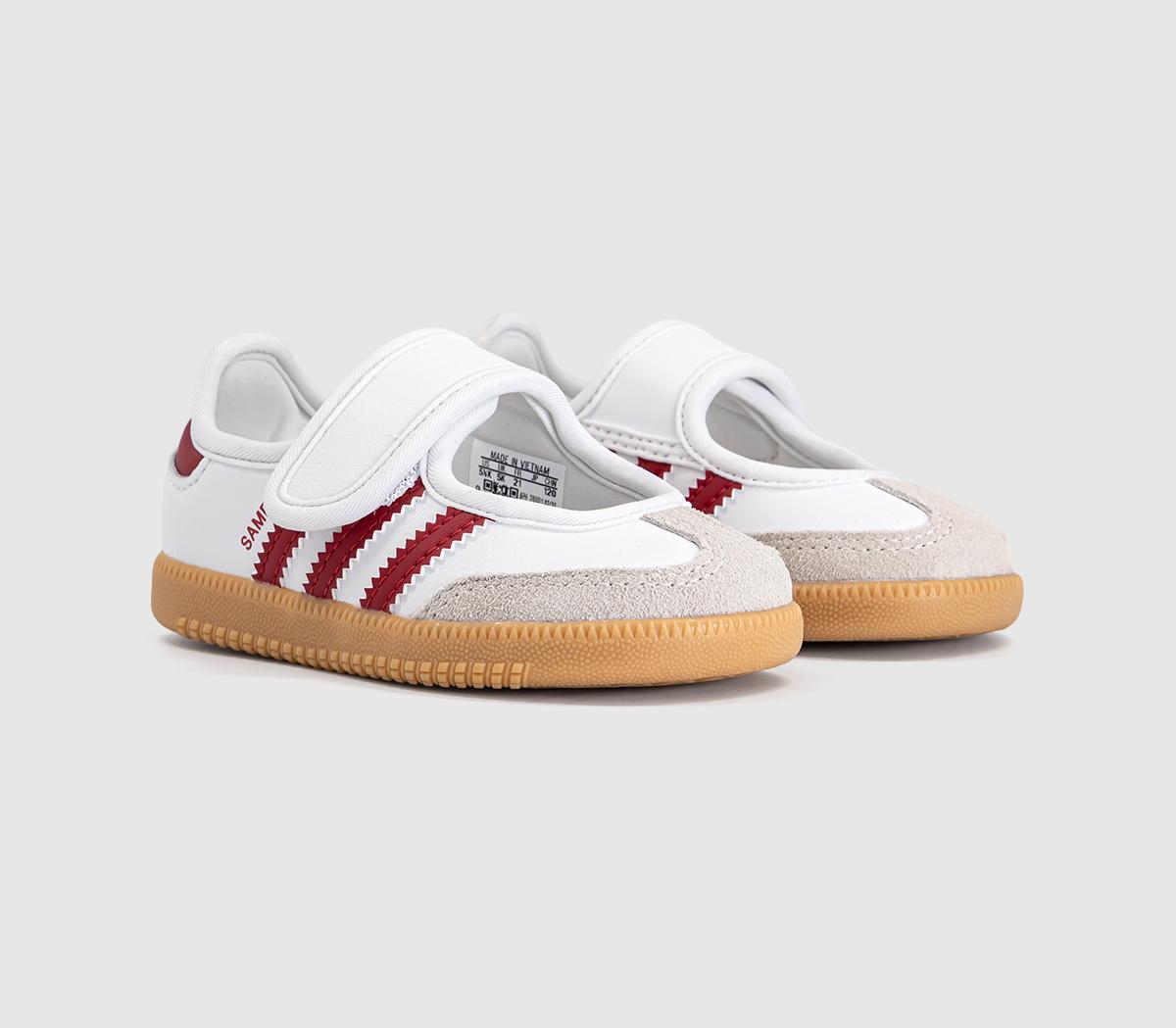 adidasSamba Jane Infant TrainersWhite Team Victory Red Gum