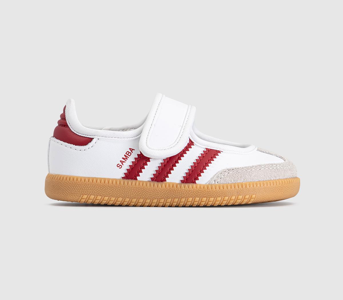 adidasSamba Jane Infant TrainersWhite Team Victory Red Gum