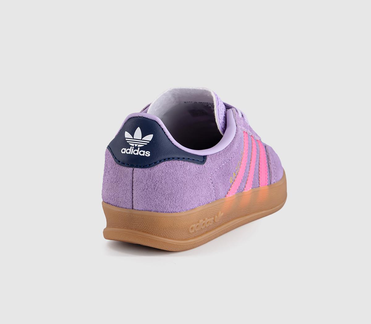 adidasGazelle Indoor Kids TrainersPowder Plum Lucid Pink