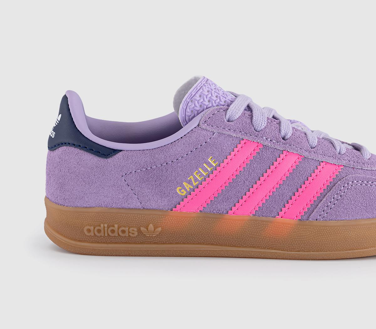 adidasGazelle Indoor Kids TrainersPowder Plum Lucid Pink
