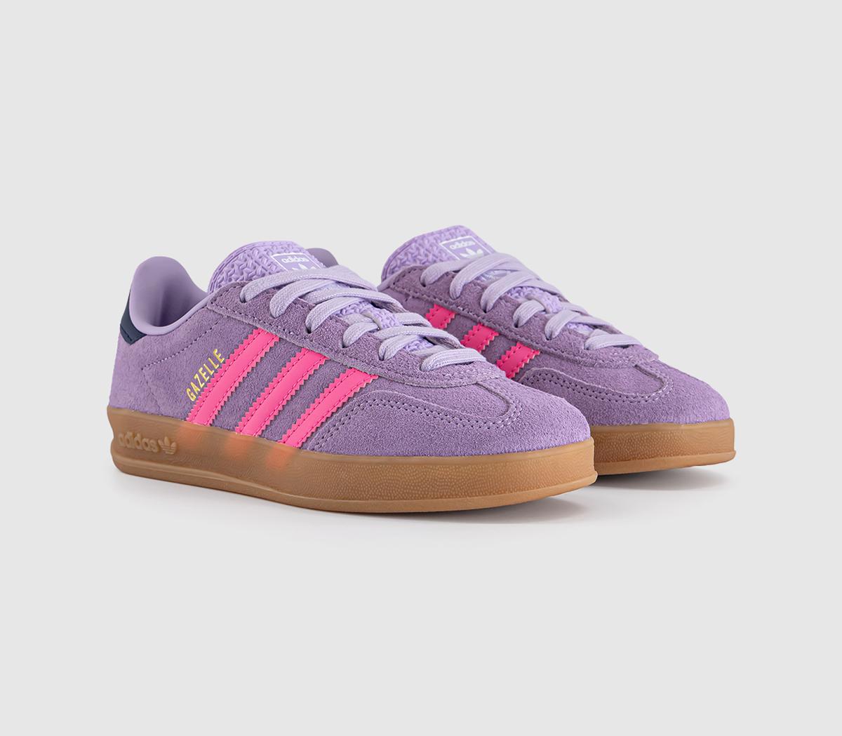 adidasGazelle Indoor Kids TrainersPowder Plum Lucid Pink