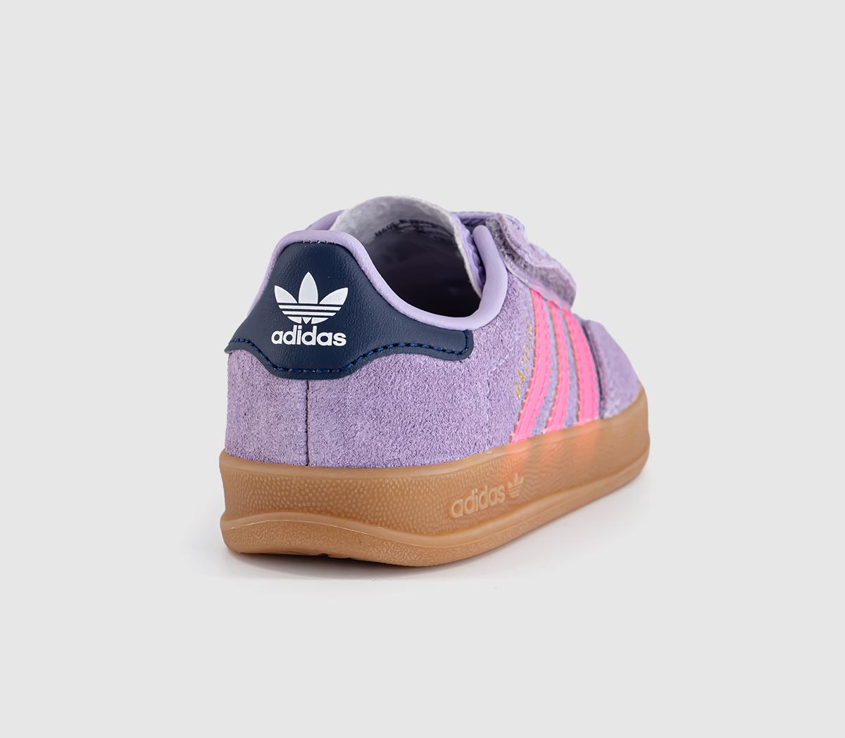 adidasGazelle Indoor Infant TrainersPowder Plum Lucid Pink