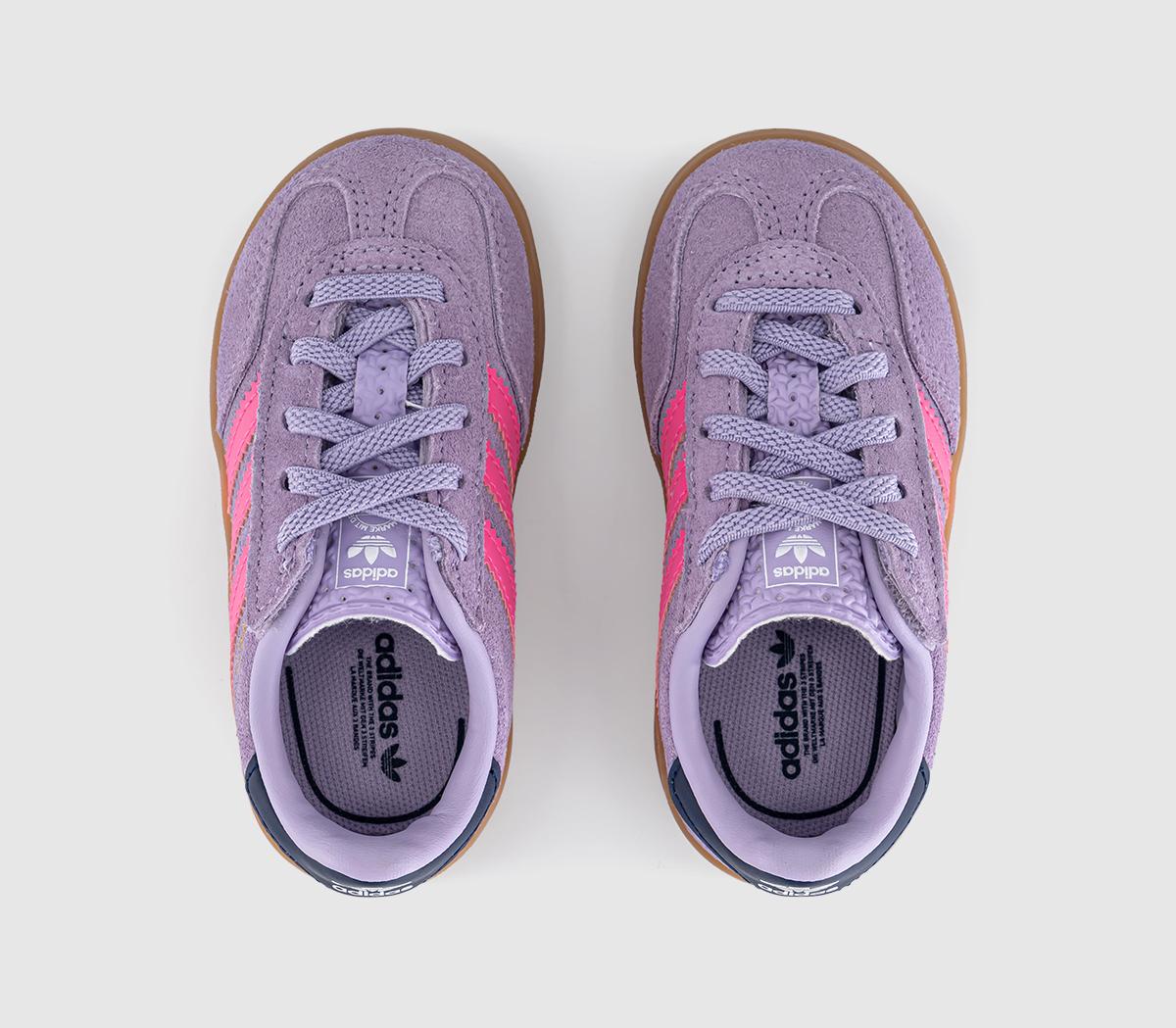adidasGazelle Indoor Infant TrainersPowder Plum Lucid Pink