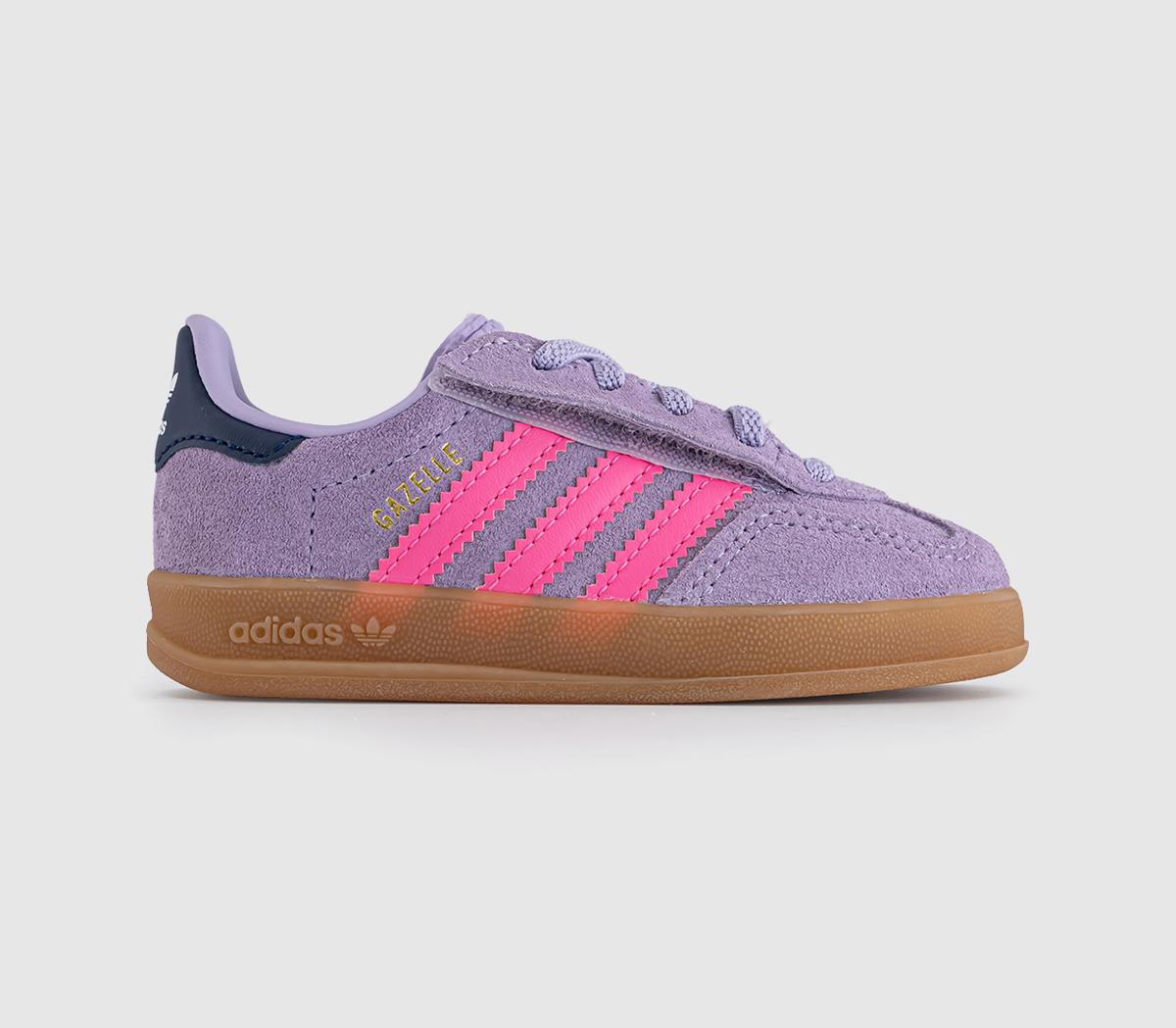 adidasGazelle Indoor Infant TrainersPowder Plum Lucid Pink