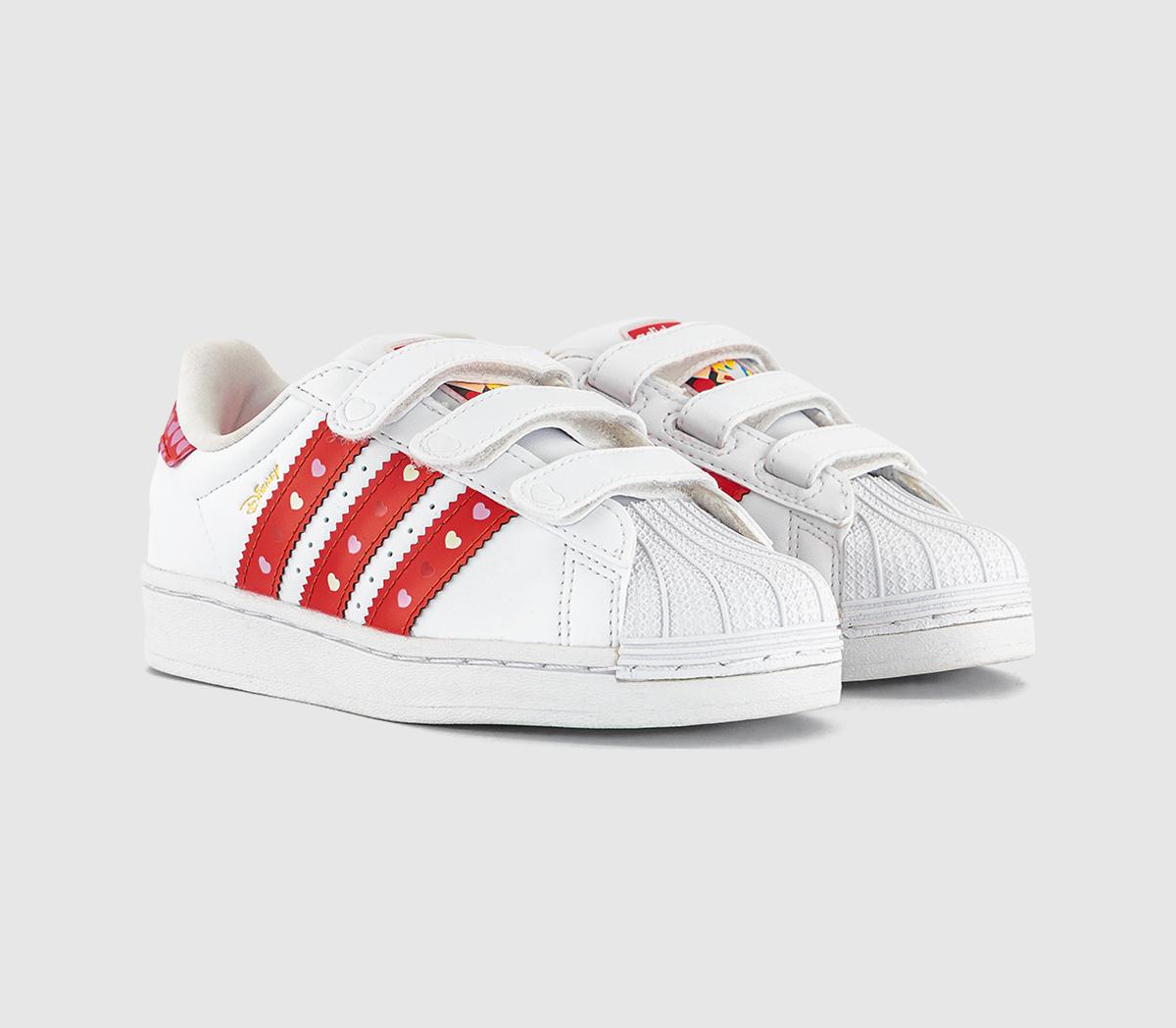 adidasSuperstar Disney Led Lights Youth TrainersBlack Bright Red White