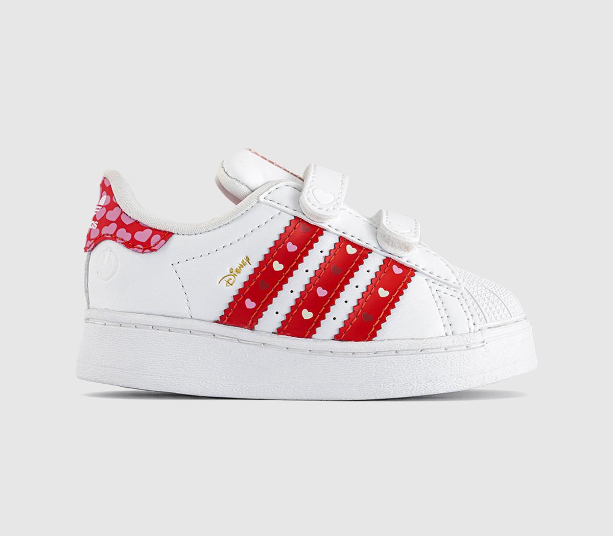 adidasSuperstar Led Lights Infant TrainersBlack Bright Red White