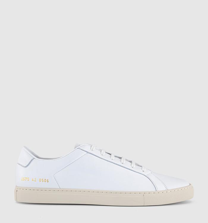 Common Projects Achilles Slim Premium Trainers White Leather