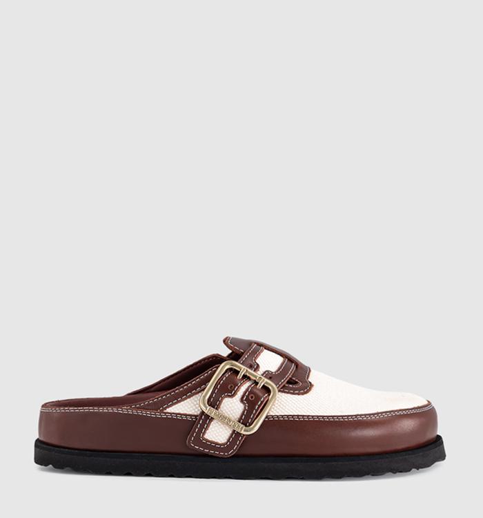 1774 BIRKENSTOCK Boston Bold Canvas Clogs Cinnamon