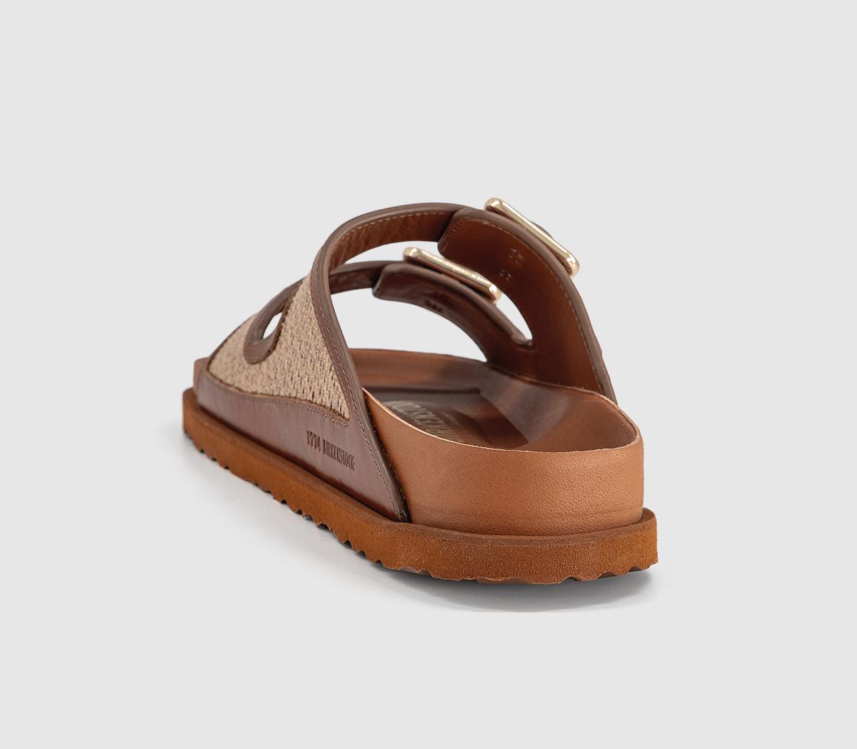 1774 BIRKENSTOCKArizona Framed Raffia SandalsGinger Brown Raffia