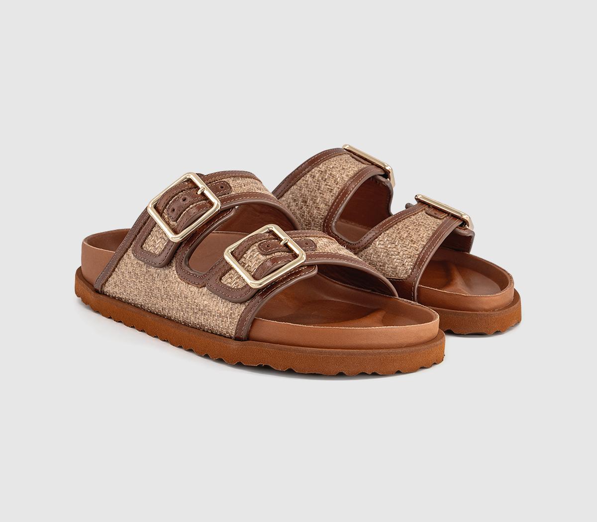 1774 BIRKENSTOCKArizona Framed Raffia SandalsGinger Brown Raffia