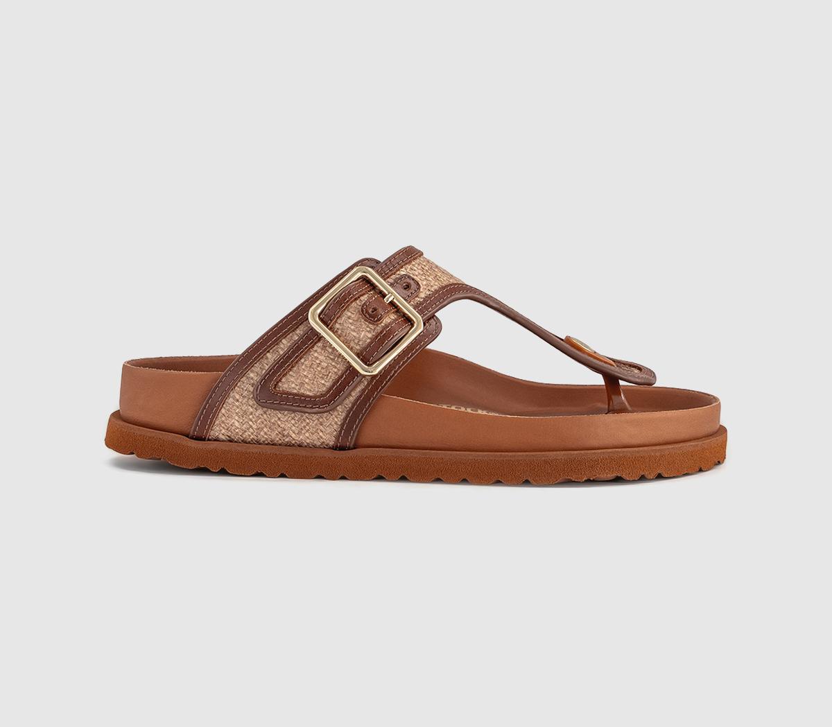 1774 BIRKENSTOCKGizeh Framed Raffia SandalsGinger Brown Raffia
