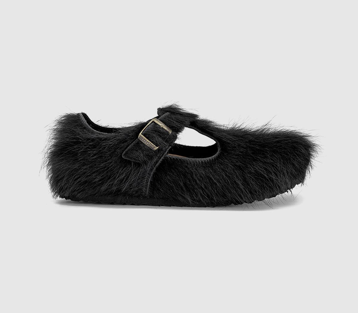 1774 BIRKENSTOCK Womens Paris The Rebel Clogs Sftm Fur Black, 8