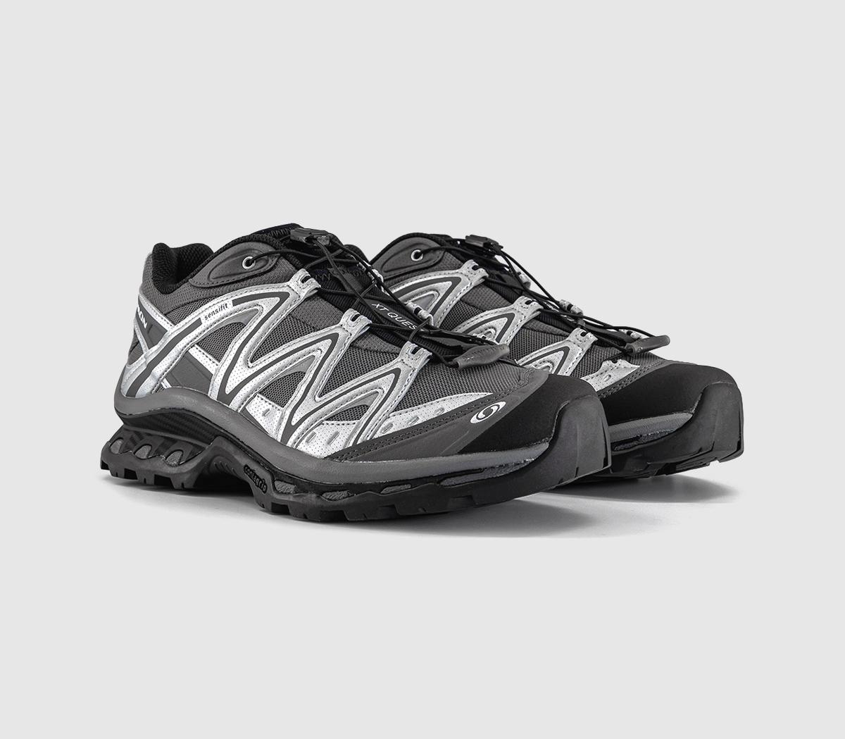 Salomon XT-Quest Trainers Black Silver Castelrock - Women's Trainers