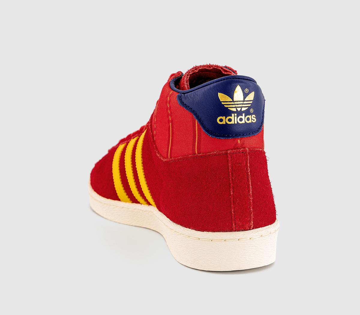 adidasJabbar Hi TrainersFef Home Red Gold Navy