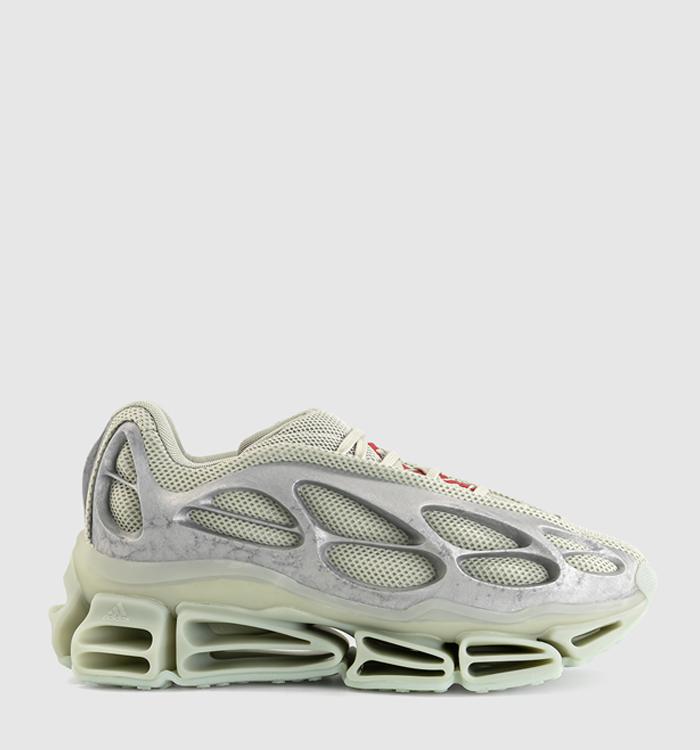 adidas Megaride AG Trainers Chavarria Halo Green Silver Metallic Better Scarle