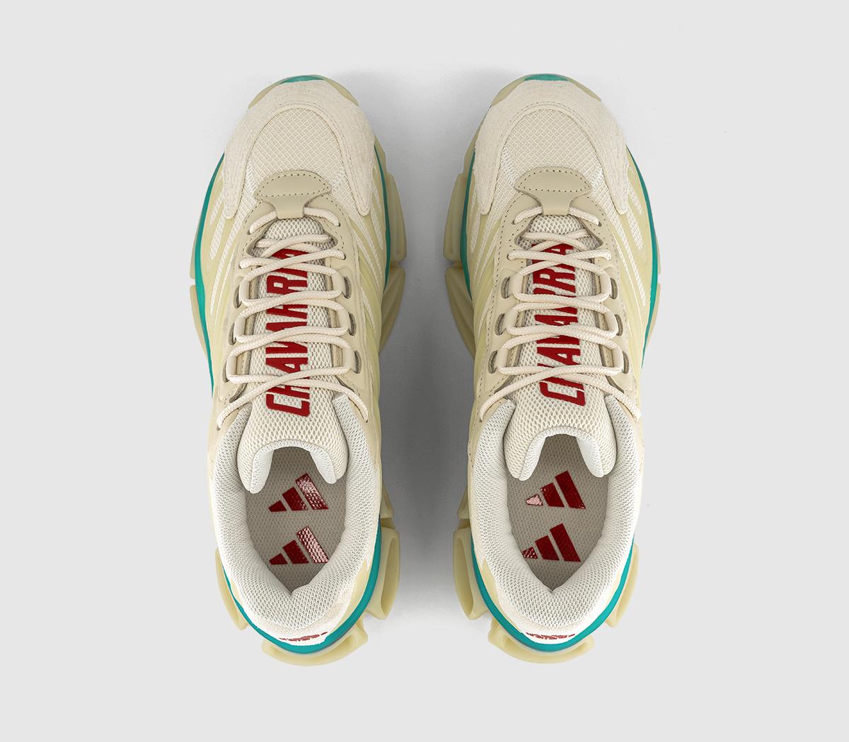 adidasMegaride AG TrainersChavarria Cream White Bright Yellow Blue