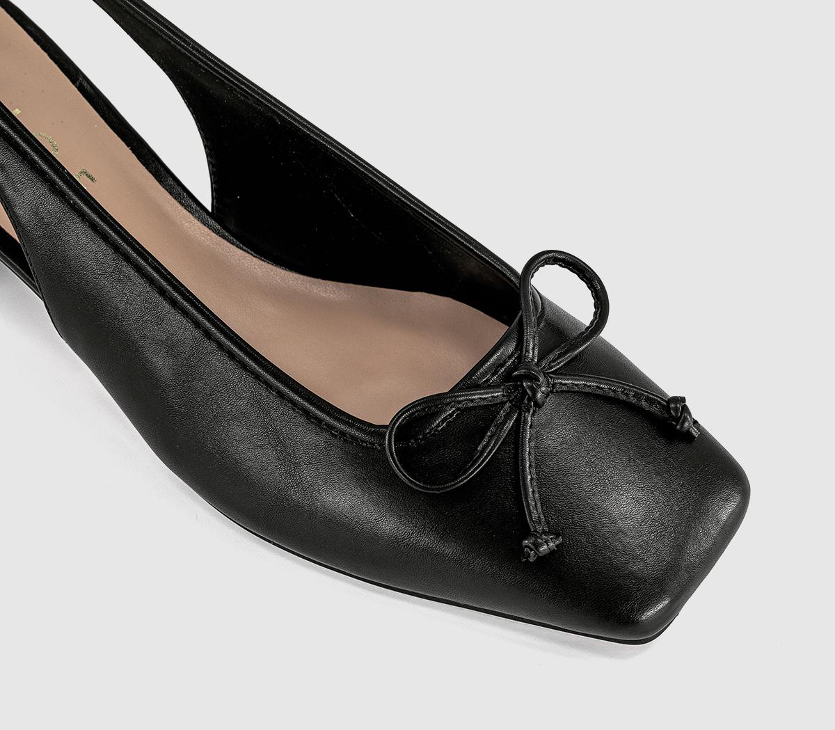 OFFICEMonet Slingback Heeled Ballet PumpsBlack