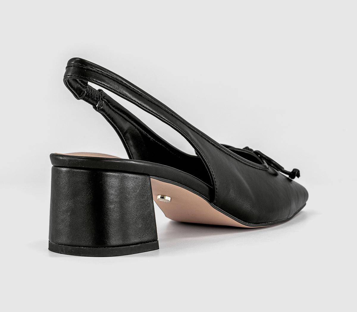 OFFICEMonet Slingback Heeled Ballet PumpsBlack