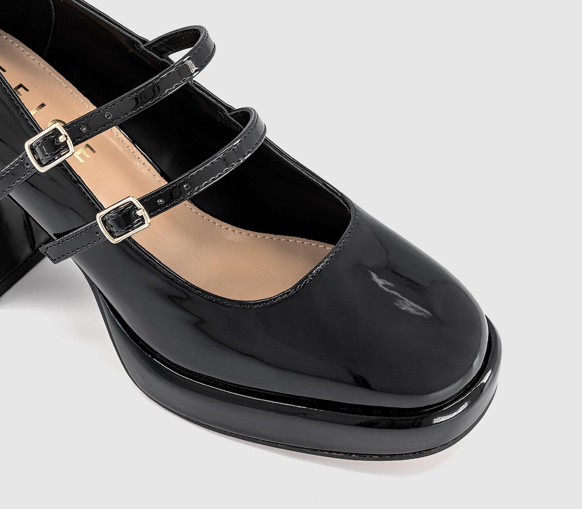 OFFICEHaisley Platform Mary Jane HeelsBlack Patent