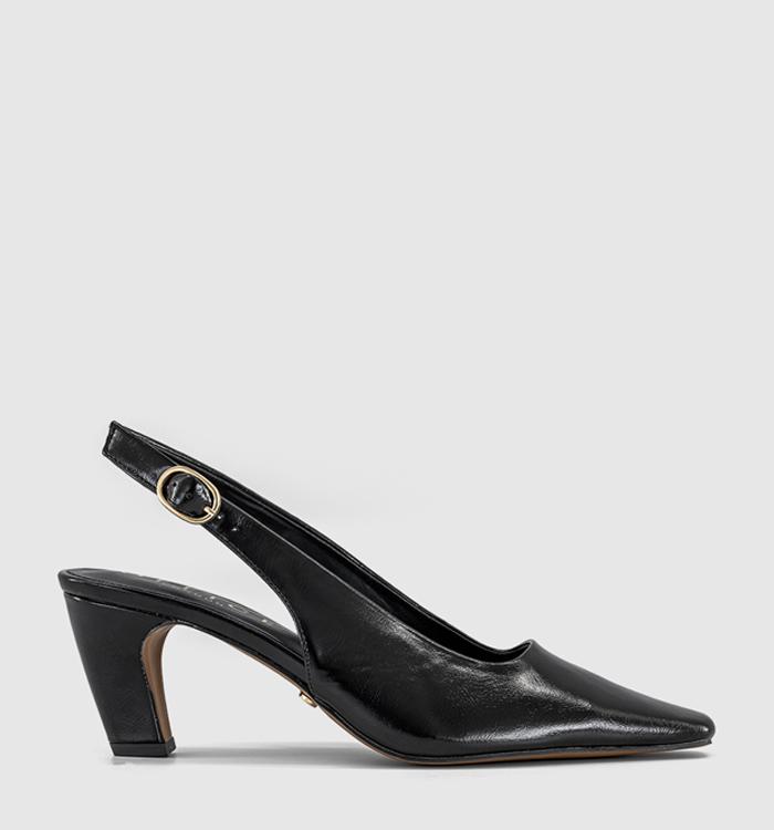 OFFICE Monaco Chisel Toe Slingback Court Heels Black