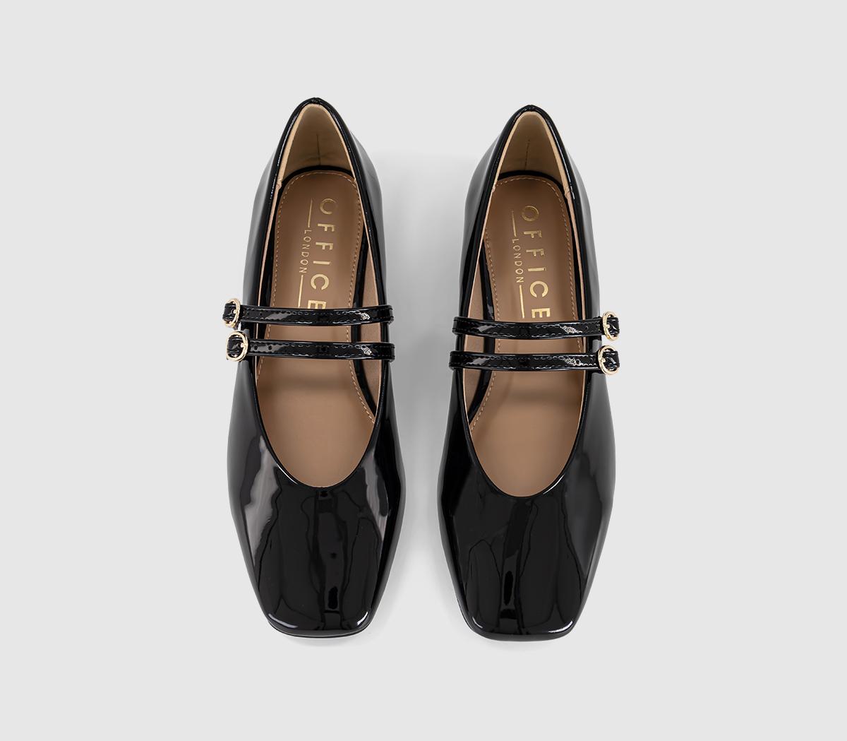 OFFICEFrancisco - Double Strap Mary JaneBlack Patent