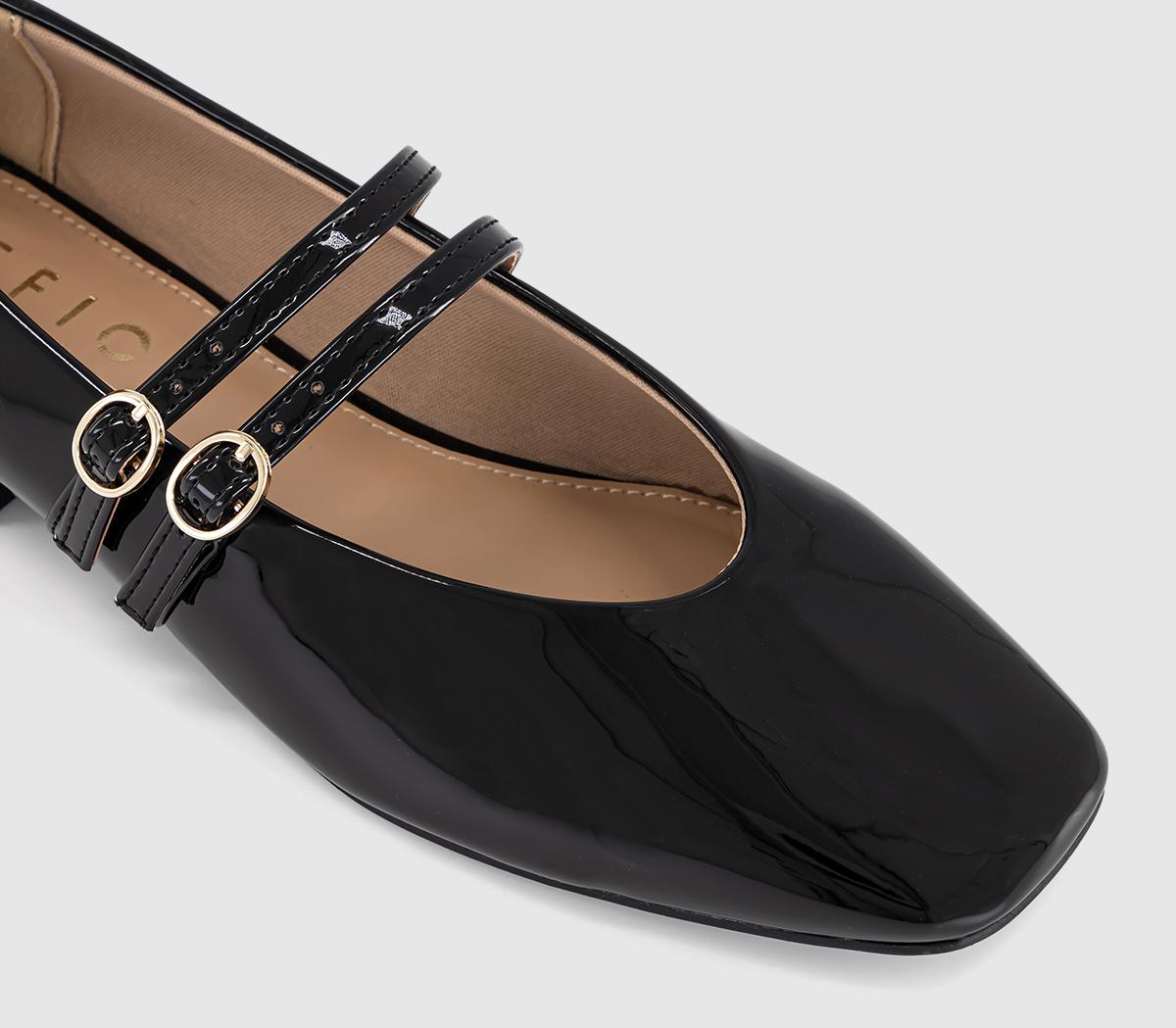 OFFICEFrancisco - Double Strap Mary JaneBlack Patent
