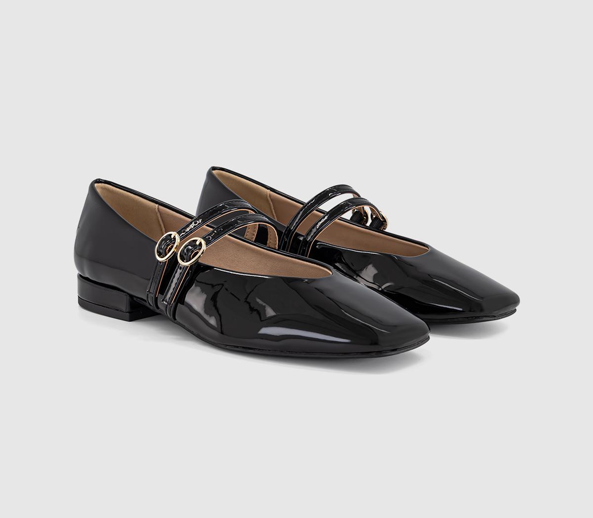 OFFICEFrancisco - Double Strap Mary JaneBlack Patent