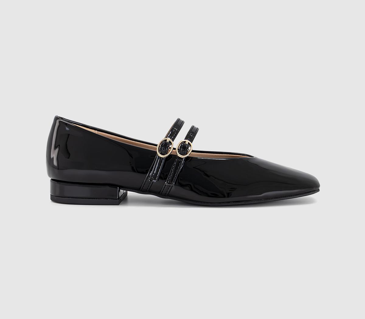 OFFICEFrancisco - Double Strap Mary JaneBlack Patent
