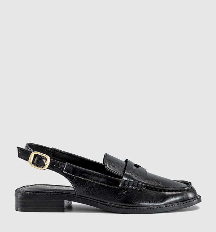 OFFICE Ferris Slingback Saddle Loafers Black