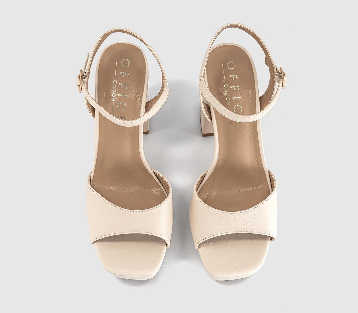 OFFICEHelix Two Part Platform Heeled SandalsOff White