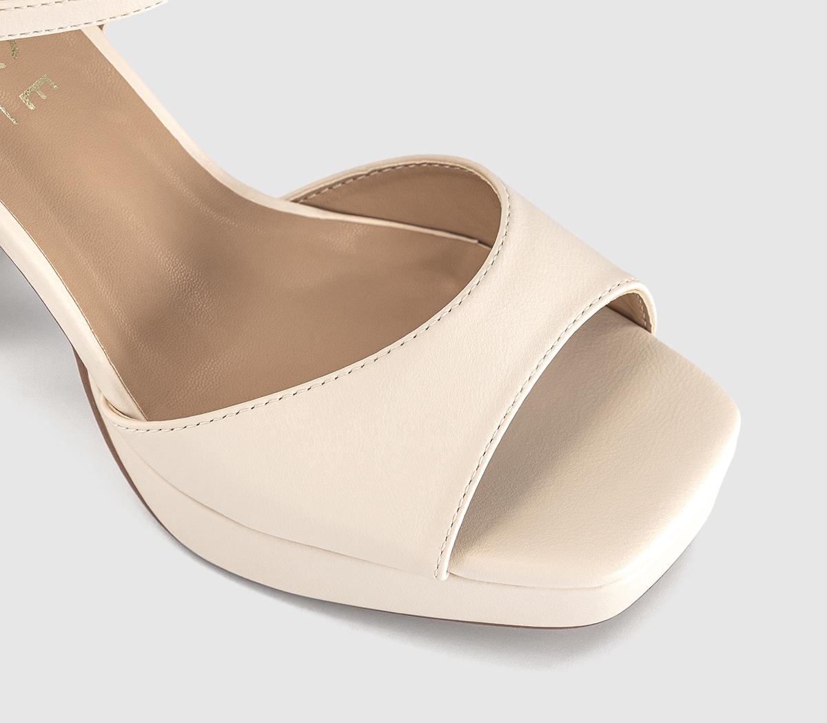 OFFICEHelix Two Part Platform Heeled SandalsOff White