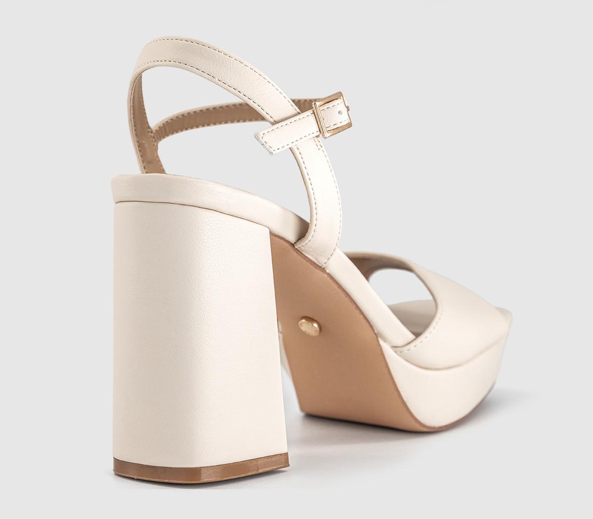 OFFICEHelix Two Part Platform Heeled SandalsOff White