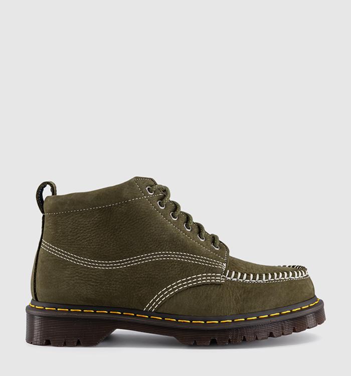 Dr. Martens Lowell Chukka Boots Olive Nubuck