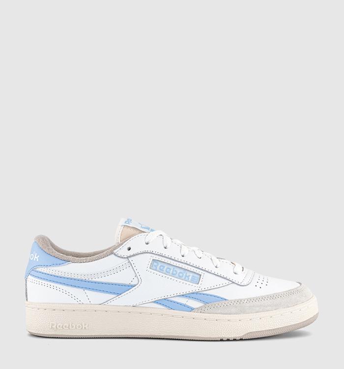 Reebok Club C Revenge Vintage Trainers White Blue Hazy Grey