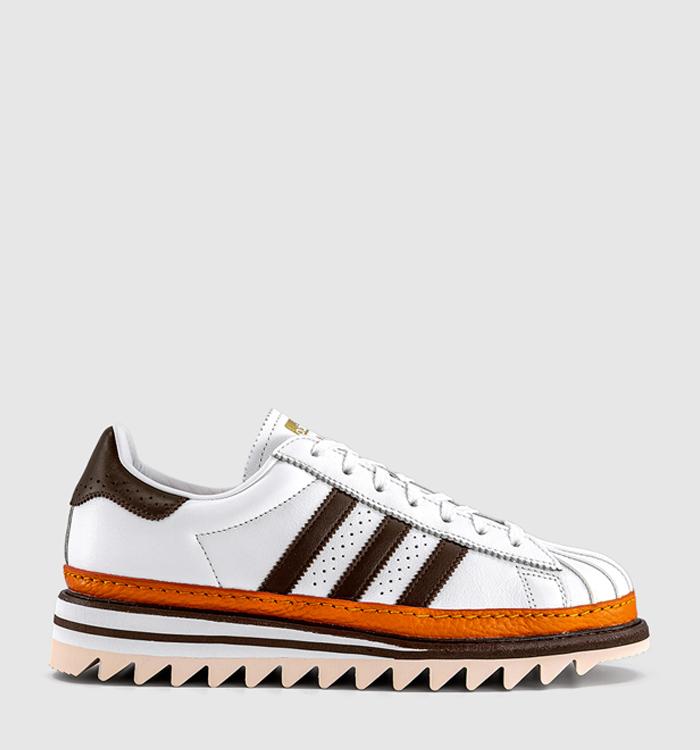 adidas Clot Superstar By Edison Chen Ftwr White Coffee Unity Orange