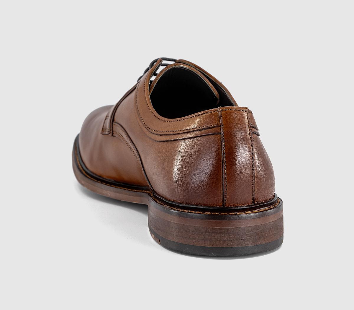 OFFICEMarco Plain Toe Derby ShoesTan Leather