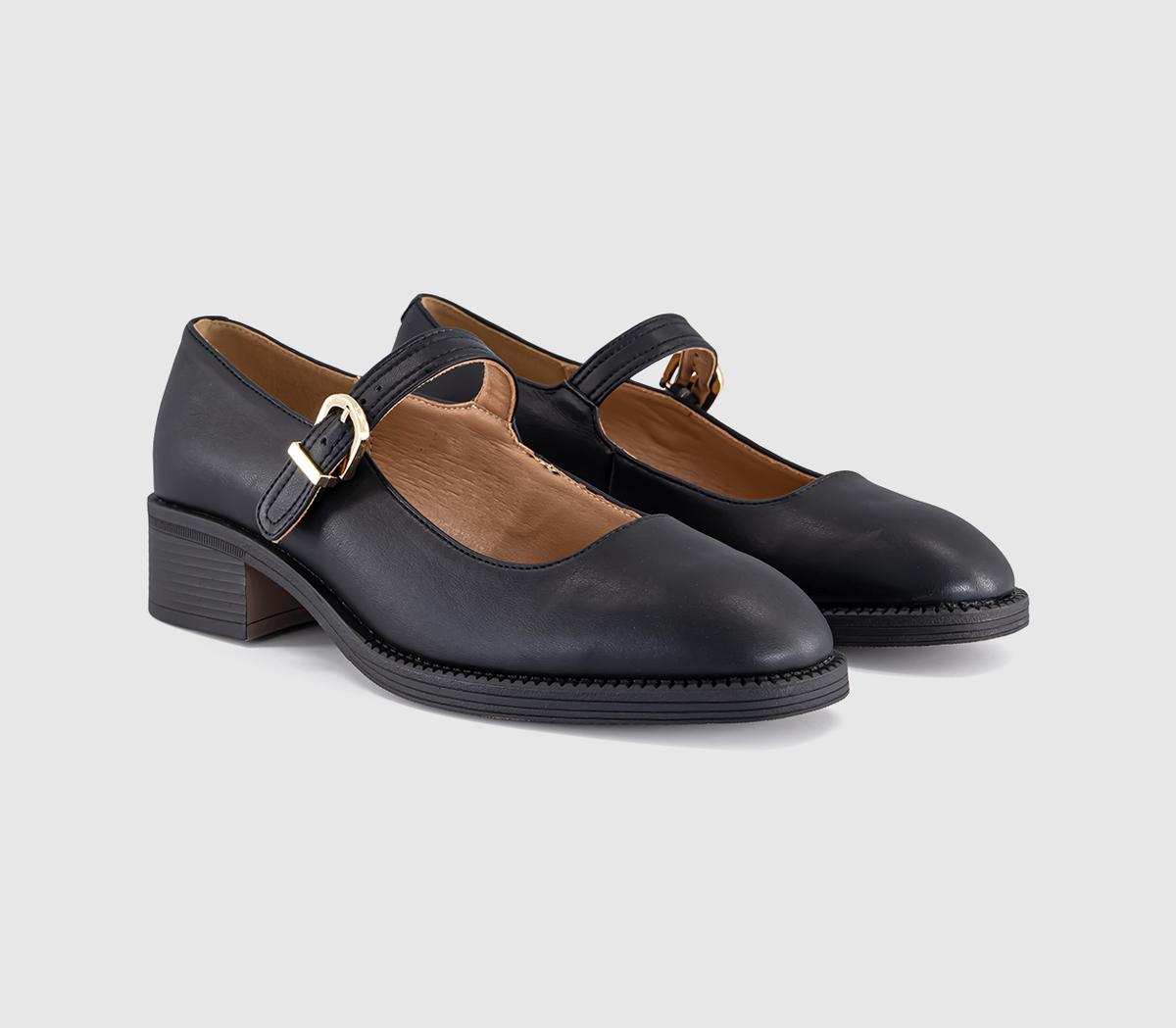 OFFICEMilo Low Block Heel Mary JanesBlack