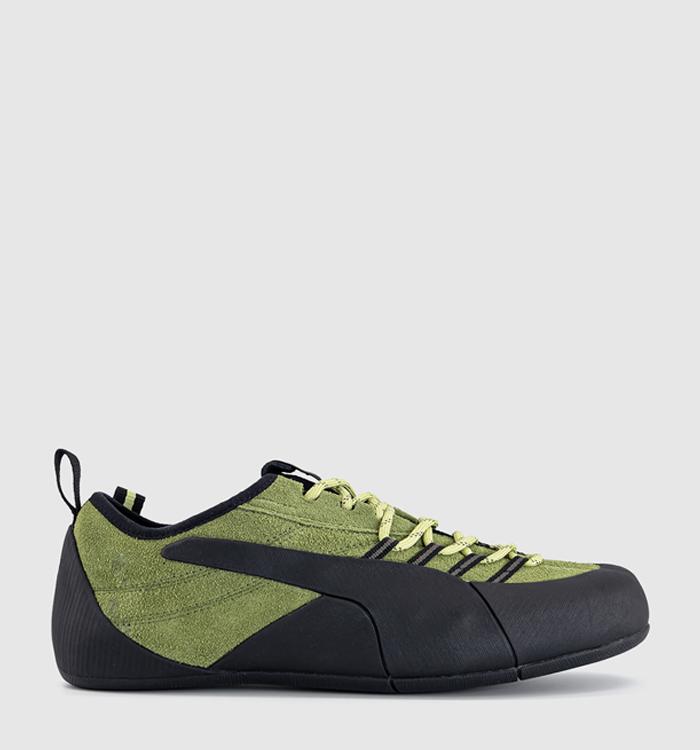 PUMA Klim Trainers Green Fog Puma Black