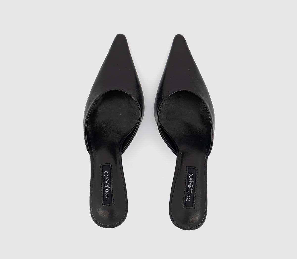 Tony BiancoSicily Heeled MulesBlack Leather