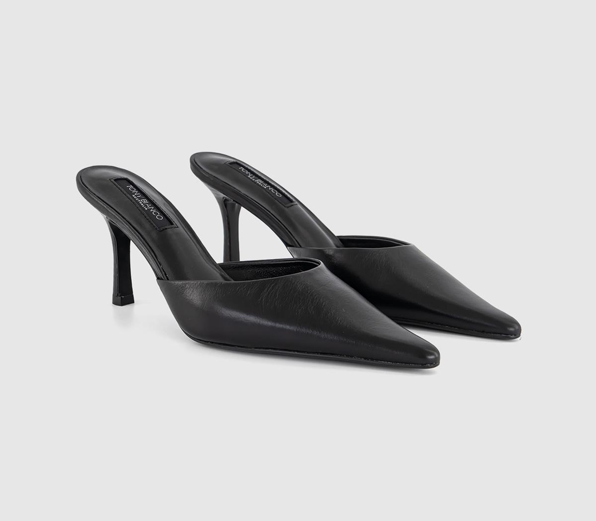 Tony BiancoSicily Heeled MulesBlack Leather