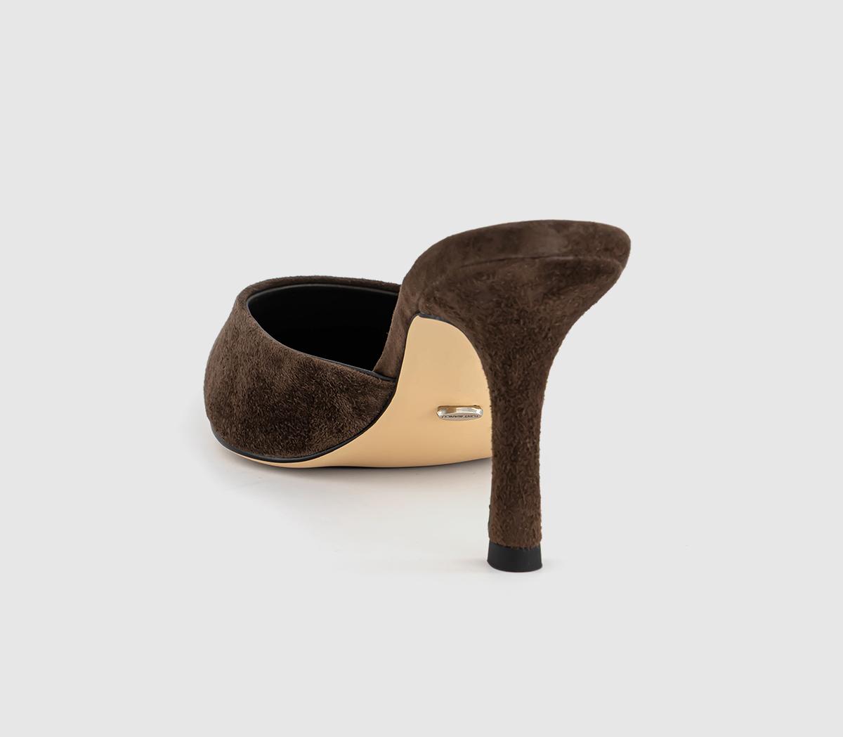 Tony BiancoSicily Heeled MulesBrown Suede