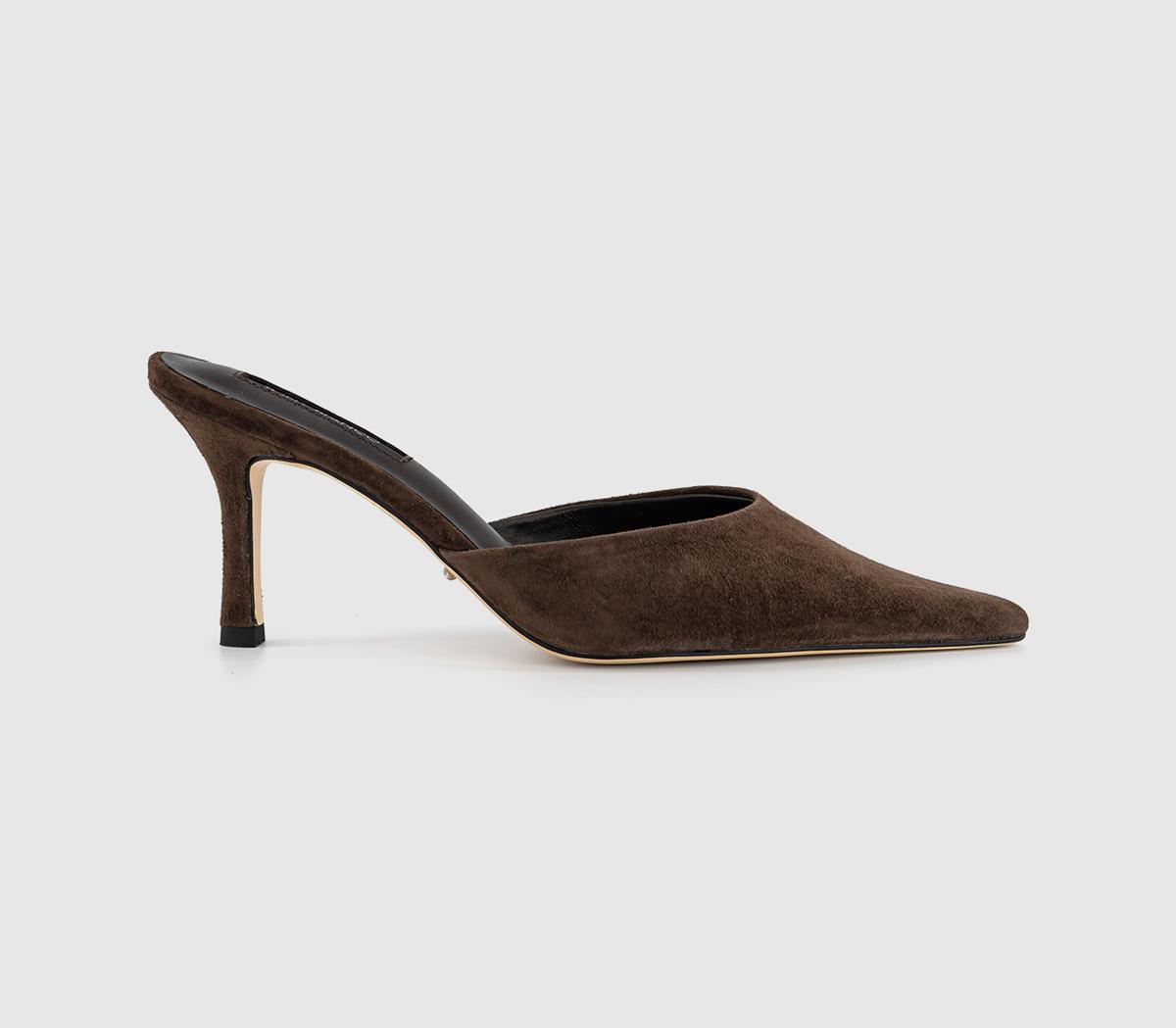 Tony BiancoSicily Heeled MulesBrown Suede