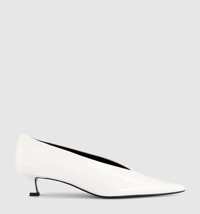 Tony Bianco Cherry Kitten Heels Dove Crinkle