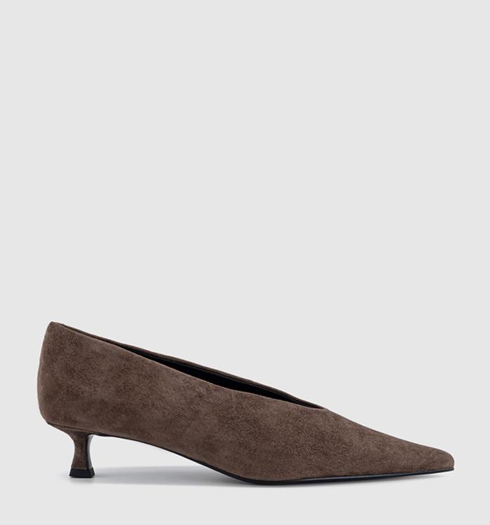 Tony Bianco Cherry Kitten Heels Espresso Suede