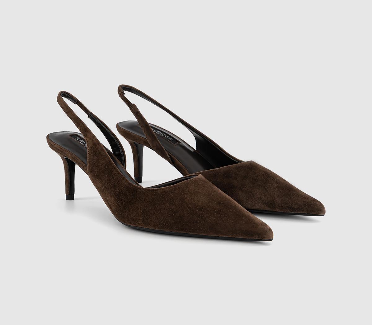 Tony BiancoDarcy Slingback HeelsBrown Suede