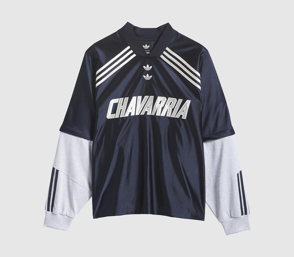 adidasadidas x Willy Chavarria Dazzle Long Sleeve JerseyLegend Inklight Grey Heather