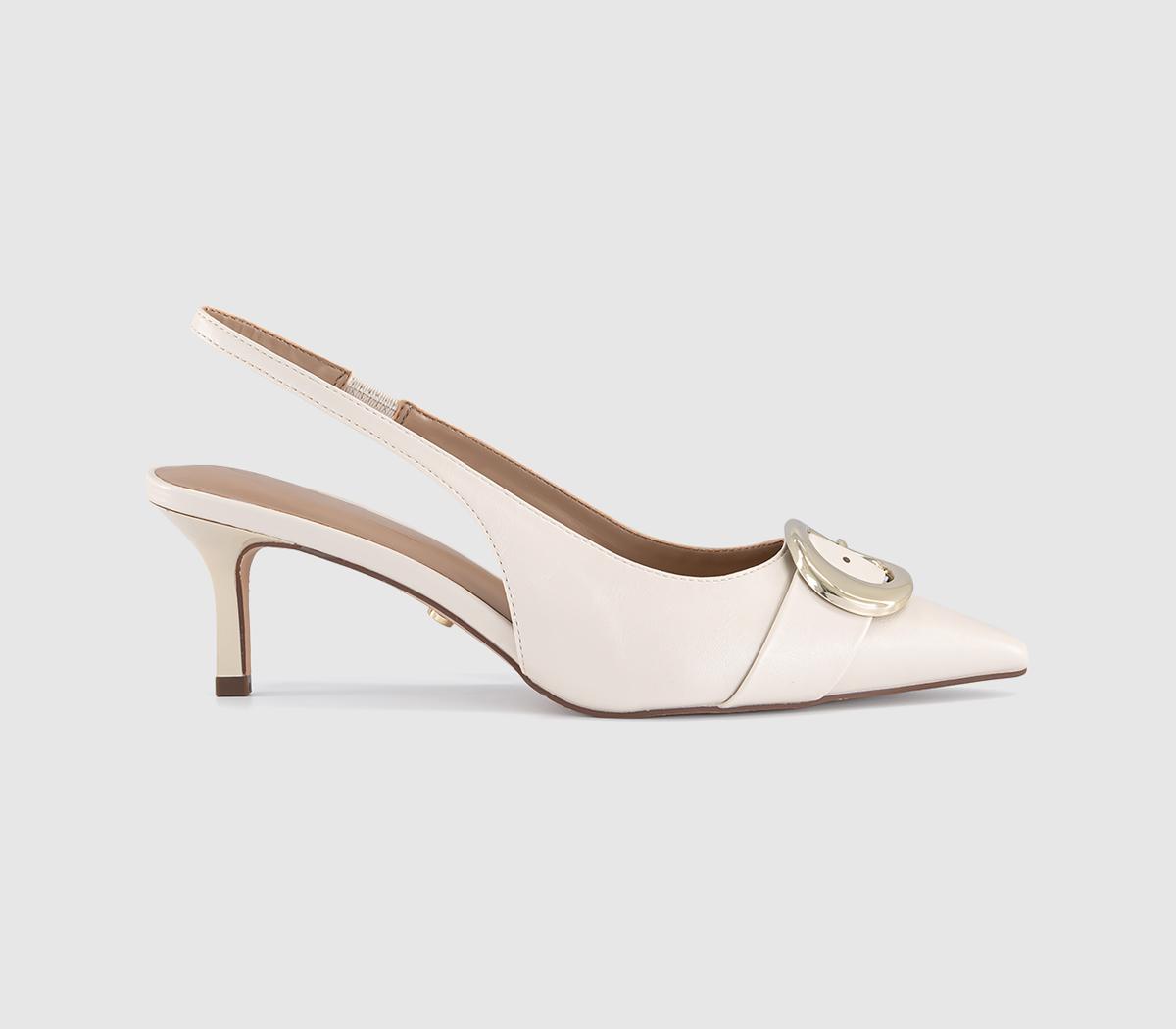 OFFICEMaeva Buckle Trim Slingback HeelsOff White