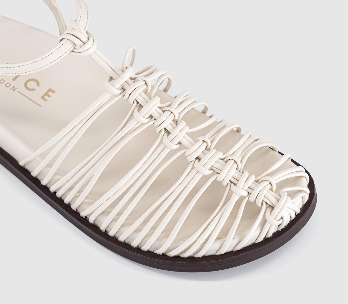 OFFICESeraphina Woven Fisherman Footbed SandalsCream
